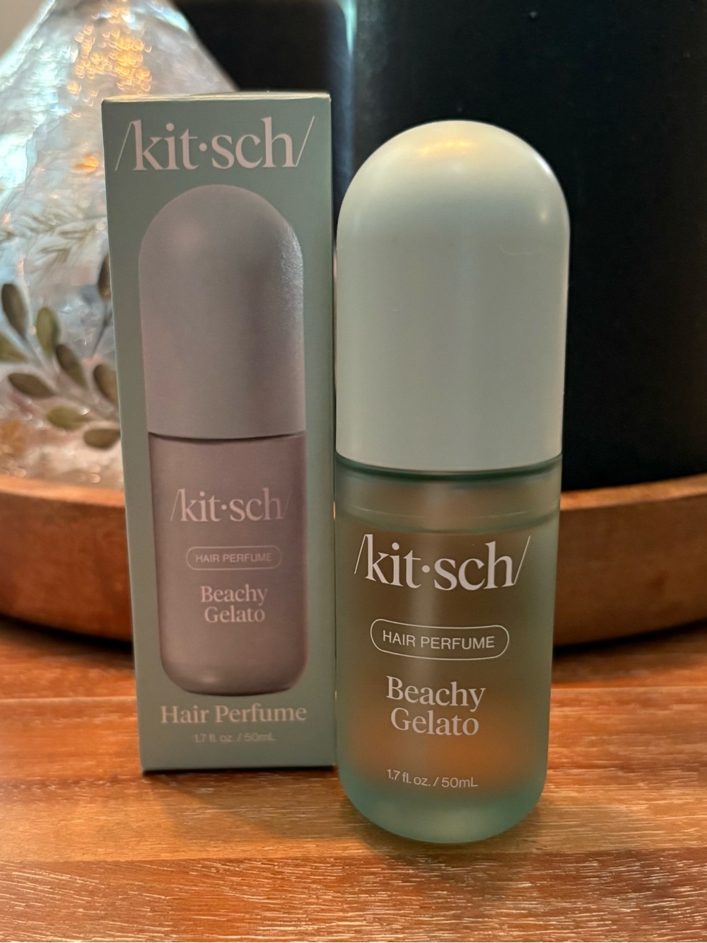 kitsch Beachy Gelato Hair Perfume - Mint Green Bottle